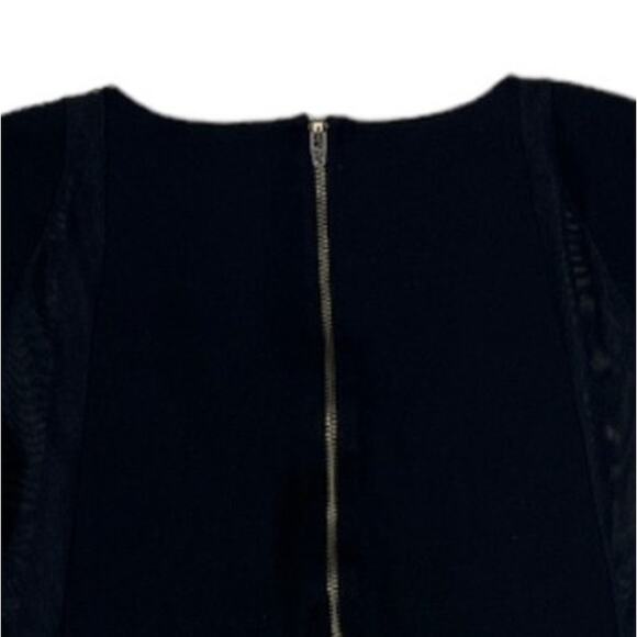 Mason Black Mini Dress, Mesh Detailing | Size XS - Picture 4 of 7